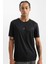 Fit Slim Fit Dar Kesim Bisiklet Yaka Baskılı Sporcu Kısa Kollu Tişört X6142AZ24AU 1