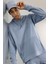 Mavi DeFactoFit Standart Fit Kapüşonlu Cepli Sporcu Sweatshirt C9171AX24AU 1