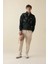 Comfort Regular Fit Rahat Kalıp Fermuarlı Dik Yaka Baskılı Sweatshirt C6132AX24AU 2