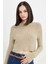 Regular Fit Crop Bisiklet Yaka Örgü Delikli Triko Kazak C6321AX24WN 1