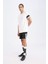 DeFactoFit Slim Fit Dar Kesim Sporcu Kısa Paça Skuba Dalgıç Kumaş Şort D0673AX24AU 5