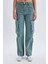 Wide Leg Kargo Yüksek Bel Uzun Jean Yıkamalı Pantolon D1228AX24HS 1