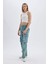 Wide Leg Kargo Yüksek Bel Uzun Jean Yıkamalı Pantolon D1228AX24HS 3