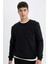 Regular Fit Bisiklet Yaka Kalın Basic Düz Sweatshirt T3777AZ24AU 1