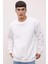 Oversize Geniş Kalıp Bisiklet Yaka Kalın Basic Düz Sweatshirt T5139AZ24AU 1