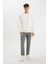 Oversize Geniş Kalıp Bisiklet Yaka Kalın Basic Düz Sweatshirt T5139AZ24AU 5
