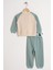 Aslan Figürlü Yazı Baskılı Mint Renk Erkek Çocuk Ikili Takım 3