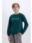 Erkek Çocuk Bisiklet Yaka Baskılı Sweatshirt D3036A824WN 1