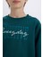 Erkek Çocuk Bisiklet Yaka Baskılı Sweatshirt D3036A824WN 5