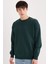 Boxy Fit Bisiklet Yaka Baskılı Sweatshirt X8282AZ24AU 1