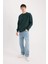 Boxy Fit Bisiklet Yaka Baskılı Sweatshirt X8282AZ24AU 2
