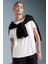 Fit Oversize Geniş Kalıp Bisiklet Yaka Sporcu Modal Kısa Kollu Tişört B5536AX24AU 1