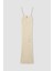 Fitted Askılı Yırtmaçlı Kroşe Midi Plaj Elbisesi D3002AX24SM 1