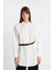Relax Fit Keten Karışımlı Uzun Kollu Tunik D1346AX24HS 1