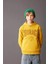 Erkek Çocuk Oversize Geniş Kalıp Baskılı Kapüşonlu Kalın Sweatshirt D3094A824AU 1