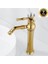 Banyo Çanak Lavabo Bataryası Gold Renk Taşlı Model 7 Yıl Güvenceli İthal 1