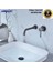 Banyo Ankastre Lavabo Bataryası Antrasit Renk Yeni Model Sıva Altı Dahil 7 Yıl Güvence İthal 1