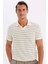 Regular Fit Çizgili Triko Kısa Kollu Polo Tişört C4150AX24SM 1