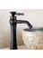 Banyo Çanak Lavabo Bataryası Siyah Renk Taşlı Model 7 Yıl Güvenceli İthal 4