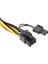 4302 Pci E 8 Pin (6+2) 2x Pci-E Ekran Kartı Power Çoklayıcı Kablosu 3