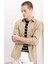 %100 Pamuk Regular Fit Düğmeli Basic Düz Gabardin Uzun Kollu Gömlek A5383AX24AU 1