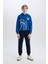 Erkek Çocuk Kapüşonlu Spor Baskılı Sweatshirt D4346A824WN 2