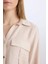 Oversize Geniş Kalıp Basic Düz Çift Cepli Uzun Kollu Viskon Gömlek D4739AX24AU 5