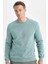 Regular Fit Bisiklet Yaka Kalın Basic Düz Sweatshirt T3777AZ24AU 1