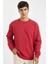 Oversize Geniş Kalıp Bisiklet Yaka Kalın Basic Düz Sweatshirt T5139AZ24AU 1