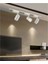 3 Adet Dekoratif LED Ray Spot + 1 Metre Ray Beyaz Kasa Günışığı Işık 4