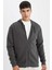 Comfort Regular Fit Rahat Kalıp Kapüşonlu Kalın İçi Yumuşak Tüylü Fermuarlı Sweatshirt D2323AX24AU 1