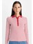 Slim Fit Dar Kesim Polo Yaka Düğmeli Çizgili Fitilli Kaşkorse Uzun Kollu Tişört D5140AX24AU 1