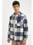 Regular Fit Polo Yaka Kareli Oduncu Flanel Uzun Kollu Gömlek Y1702AZ24WN 1