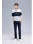 Comfort Regular Fit Rahat Kalıp Dik Yaka Fermuarlı Çizgili Kalın Sweatshirt D2401AX24AU 2