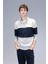 Comfort Regular Fit Rahat Kalıp Dik Yaka Fermuarlı Çizgili Kalın Sweatshirt D2401AX24AU 3