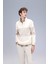 Comfort Regular Fit Rahat Kalıp Dik Yaka Fermuarlı Çizgili Kalın Sweatshirt D2401AX24AU 3