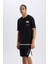 DefactoFit NBA Brooklyn Nets Oversize Geniş Kalıp Bisiklet Yaka Sporcu Kısa Kollu Tişört D6562AX25SP 4