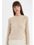 Regular Fit Bisiklet Yaka Simli Kumaş Triko Kazak D0405AX24WN 1