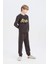 Erkek Çocuk Batman Pijama Takımı Polar Bisiklet Yaka Uzun Kollu Üst Beli Lastikli Uzun Alt D8570A824CW 2