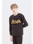 Erkek Çocuk Batman Pijama Takımı Polar Bisiklet Yaka Uzun Kollu Üst Beli Lastikli Uzun Alt D8570A824CW 3