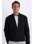 Slim Fit Dar Kesim Bomber Kolej Yaka Fermuarlı Mevsimlik Cepli Mont D9716AX24AU 1