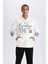 DeFacto Fit NBA Brooklyn Nets Oversize Geniş Kalıp Kapüşonlu Kalın Sporcu Sweatshirt D8513AX25SP 3