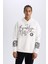 DeFacto Fit NBA Brooklyn Nets Oversize Geniş Kalıp Kapüşonlu Kalın Sporcu Sweatshirt D8513AX25SP 5