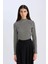 Slim Fit Dar Kesim Yarım Balıkçı Yaka Kazayağı Bürümcük Uzun Kollu Tişört D9498AX24WN 3