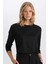 Regular Fit Bisiklet Yaka Basic Düz Casual Uzun Kollu Tişört A5028AX24WN 1