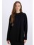 Relax Fit Bisiklet Yaka Basic Düz Triko Kazak Tunik D8633AX24WN 1