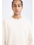 DeFacto Fit Standart Fit Bisiklet Yaka Basic Düz Sporcu Sweatshirt E0073AX24WN 5