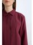 Relax Fit Modal Basic Düz Uzun Kollu Gömlek Tunik D8523AX24WN 5