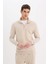 Comfort Regular Fit Rahat Kalıp Fermuarlı Dik Yaka Basic Düz Sweatshirt X7405AZ25SP 4