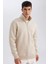 3 İplik Pamuklu Şardonlu İçi Polarlı Comfort Regular Fit Rahat Kalıp Dik Yaka Fermuarlı Kalın Sweatshirt D9067AXNS 1